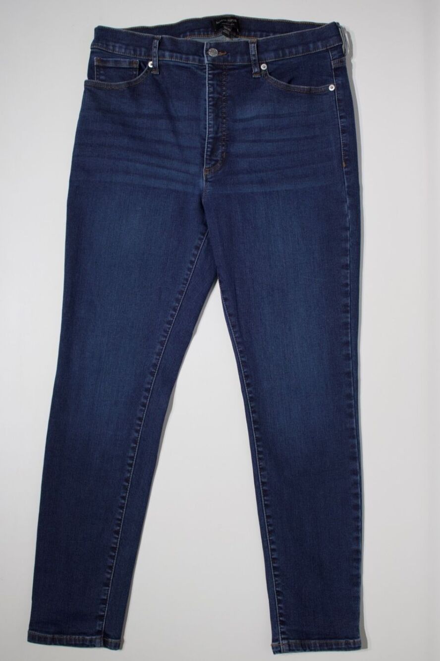 Banana Republic Universal Jean Skinny High Rise Stretch Dark Wash Women Sz 32x28
